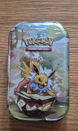 Pokemon TCG Scarlet & Violet Prismatic Evolutions Mini Tin Jolteon New & Sealed - Image 4