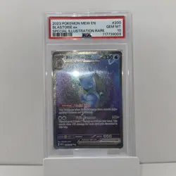 2023 POKEMON MEW EN-151 SPECIAL ILLUSTRATION RARE #200 BLASTOISE EX PSA 10 - Image 1