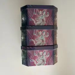 2018 Pokemon TCG Evolution Celebration Tins - Set Of 3 Leafeon Glaceon Sylveon - Image 3
