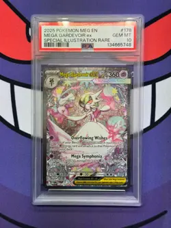 2025 Pokemon Meg En-Mega Evolution #178 Mega Gardevoir Ex SIR PSA 10 - Image 1