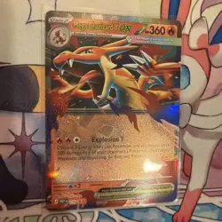 Pokemon TCG Mega Charizard Y ex 030 Me: Mega Evolution Black Star Promo MINT/NM - Image 1