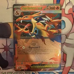 Pokemon TCG Mega Charizard Y ex 030 Me: Mega Evolution Black Star Promo MINT/NM - Image 2