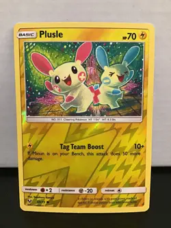 Plusle 33/73 Pokemon Shining Legends Reverse Holo Common - Image 1