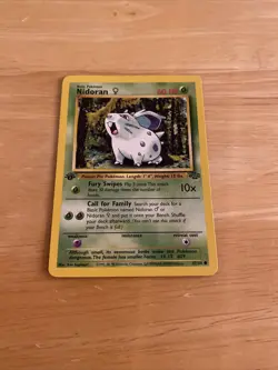 Pokemon TCG Jungle #40/64 Nidoran F 1st Edition - Image 2