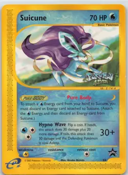 2002 Pokemon 4 Ever Game Suicune Black Star Promo #53 - Image 1