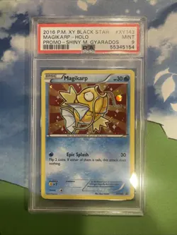 2016 Pokemon Shiny M. Gyarados #XY143 Magikarp Holo PSA 9 MINT Black Star Promo - Image 1
