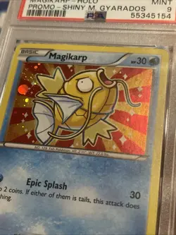 2016 Pokemon Shiny M. Gyarados #XY143 Magikarp Holo PSA 9 MINT Black Star Promo - Image 3