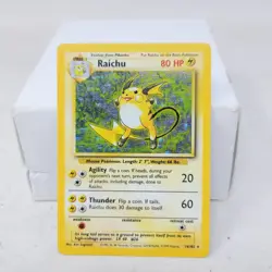 Pokemon Raichu 014/102 Base Set Holo Umlimted LP/MP - Image 2
