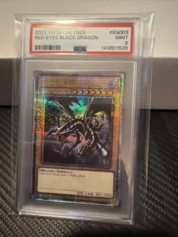 Yu-Gi-Oh Red-Eyes Black Dragon PSA9 TN23-EN003 Quarter Century Rare - Image 4