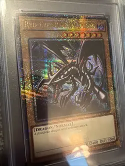 Yu-Gi-Oh Red-Eyes Black Dragon PSA9 TN23-EN003 Quarter Century Rare - Image 5