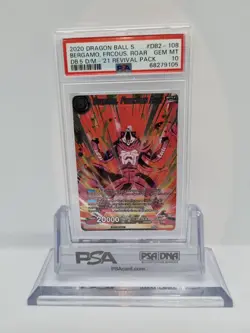 PSA10 Dragon Ball Super Card Game Bergamo, Ferocious Roar DB2-108 SR - Image 1