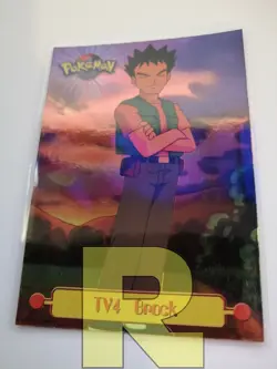 Tv4 Brock Holo ® Topps Trading Cards 1999 Series 1 ® Pokemon ® Italian ® Ex - Image 1