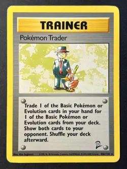Pokemon Trader 106/130 Trainer Rare Base Set 2 - Pokemon Card WOTC MP - Image 1
