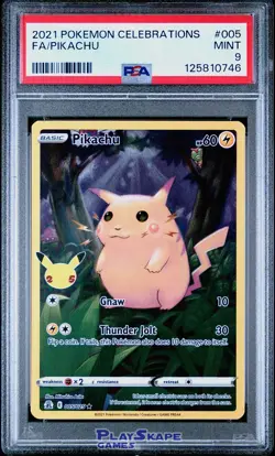 Pokemon Card PSA 9 Pikachu 005/025 Celebrations 25th Classic Full Art 2021 #2 - Image 1