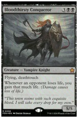 Foundations #58 Bloodthirsty Conqueror Foil - Image 1