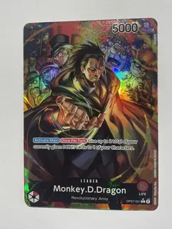 OP07-001 Monkey.D.Dragon Alt Art Leader One Piece TCG English Card - Image 1