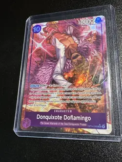 One Piece TCG The Azure Sea’s Seven Donquixote Doflamingo - OP14-069 (Alt Art) - Image 1