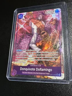 One Piece TCG The Azure Sea’s Seven Donquixote Doflamingo - OP14-069 (Alt Art) - Image 2