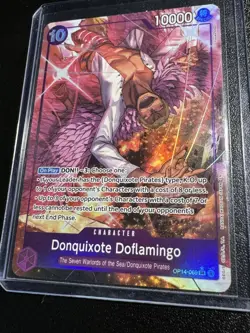 One Piece TCG The Azure Sea’s Seven Donquixote Doflamingo - OP14-069 (Alt Art) - Image 5