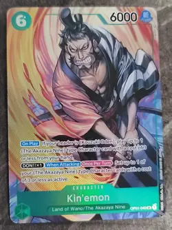 One Piece - Kin'emon OP01-040 - Romance Dawn Alt Art Parallel Secret Rare NM - Image 1