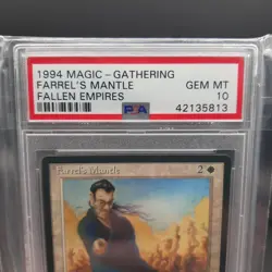 PSA 10 GEM POP 2 1994 Magic the Gathering MTG Fallen Empires Farrel's Mantle - Image 4