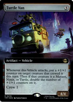 Turtle Van (Extended Art) FOIL 278 TMT Teenage Mutant Ninja Turtles NM - Image 1