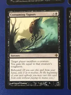 Consuming Vapor X4 Rise Of The Eldrazi Ex Condition See Pics Front Back - Image 3