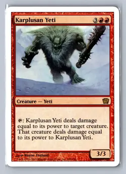 9th Edition #198 Karplusan Yeti - Image 1