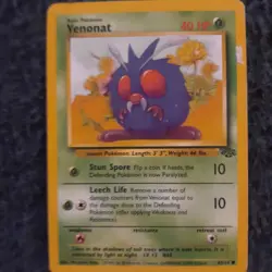 Venonat Jungle Set 63/64 Pokemon Card - Image 1