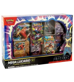 Pokemon TCG Mega Lucario ex FIGURE COLLECTION BOX CASE Factory Sealed 6 Boxes - Image 2