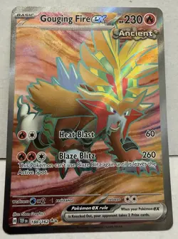 Pokemon Gouging Fire EX Ultra Rare Holo 188/162 SV05 Temporal Forces 230 HP - Image 1