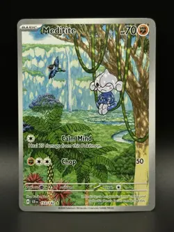Pokemon Meditite 153/142 Sv07: Stellar Crown NM - 0094 - Image 1