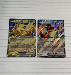 2023 Pokemon 151 Zapdos/Kangaskhan/Wigglytuff Ex Lot Of (3) RR Double Rare - Image 2