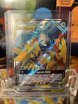 Pokemon NM Moltres Zapdos Articuno GX Full Art Hidden Fates 66/68 - Image 1