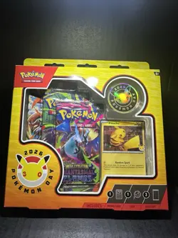 Pokemon Day 2026 Collection Box Pikachu Promo Holo Cheek Swirl Sealed - Image 1