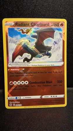 Radiant Charizard 020/159 Crown Zenith Holo Pokemon NM - Image 1