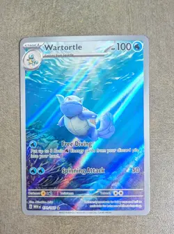 Wartortle 171/165 Illustration Rare Holo Pokemon Scarlet and Violet 151 - Image 1