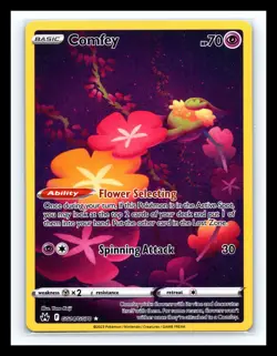 💥 Comfey GG14/GG70 Crown Zenith Galarian Gallery Ultra Rare Pokemon Holo - Image 1
