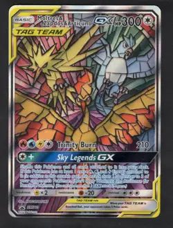 Moltres & Zapdos & Articuno GX SM210 Promo SM Black Star Promos Pokemon NM - Image 1