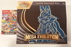 Pokemon Mega Evolutions ETB (Lucario) and Booster Bundle FACTORY SEALED NEW - Image 1
