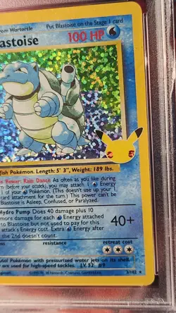 2021 Pokemon Celebrations Blastoise Holo Classic Collection Base Set Psa 10 #2 - Image 2