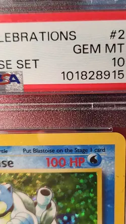2021 Pokemon Celebrations Blastoise Holo Classic Collection Base Set Psa 10 #2 - Image 5