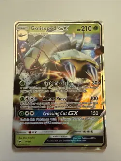 Pokemon TCG Golisopod GX 17/147 SM Burning Shadows Ultra Rare LP Condition - Image 1
