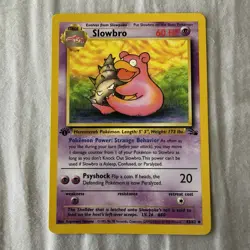 Pokemon Slowbro - 43/62 - 1st Edition Fossil - Uncommon - NM/MINT - Image 1
