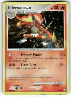 Infernape Diamond and Pearl Holo Rare Pokemon Moderately played - Image 1