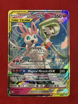Pokemon Gardevoir & Sylveon GX 130/214 Sm-Unbroken Bonds TAG TEAM Ultra Rare Fu… - Image 1