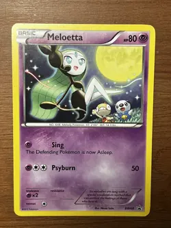 Meloetta BW68 Black and White Black Star Promo 2012 Pokemon TCG - Image 1