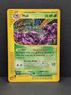 Muk H17/H32 Aquapolis Holo Rare Pokemon TCG Nintendo vintage MP+ - Image 1