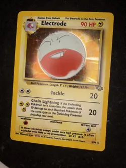 Pokemon TCG Electrode Holo Rare Jungle LP - Image 3