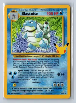 2021 Pokemon Celebrations Classic Blastoise #2/102 - Image 1